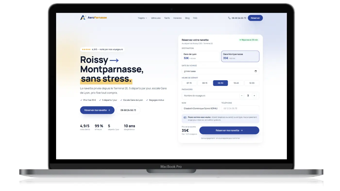 Aéroparnasse — Navette Roissy CDG Paris