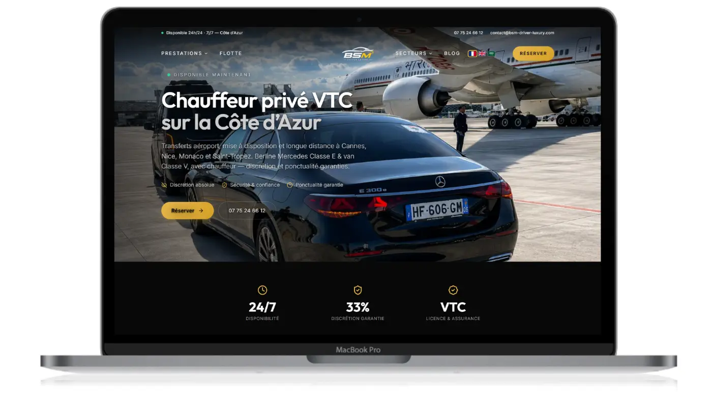BSM Driver Luxury — VTC Côte d'Azur