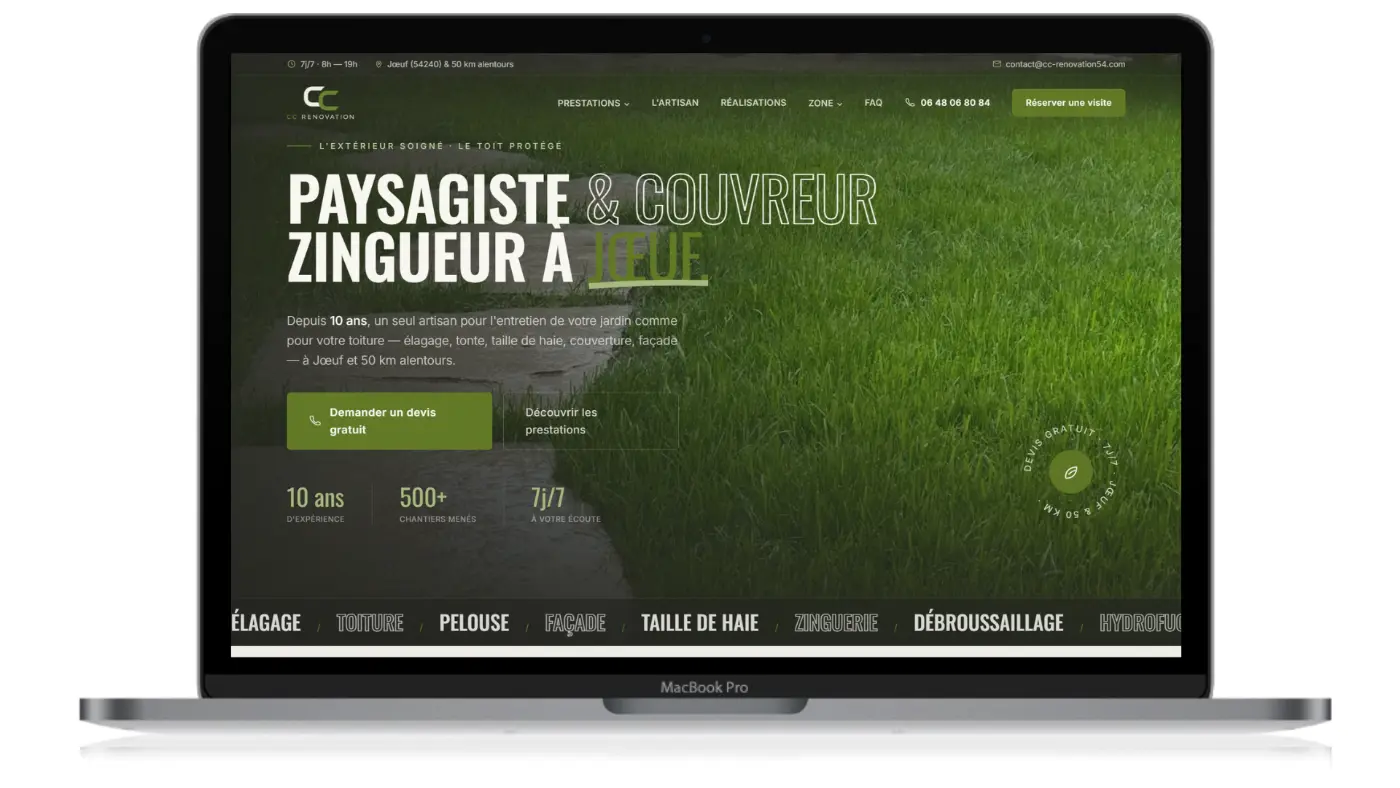 C.C Rénovation — Paysagiste & couvreur Jœuf (54)