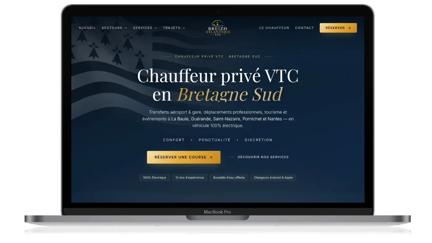 VTC Breizh Atlantique — Chauffeur privé Bretagne Sud, La Baule