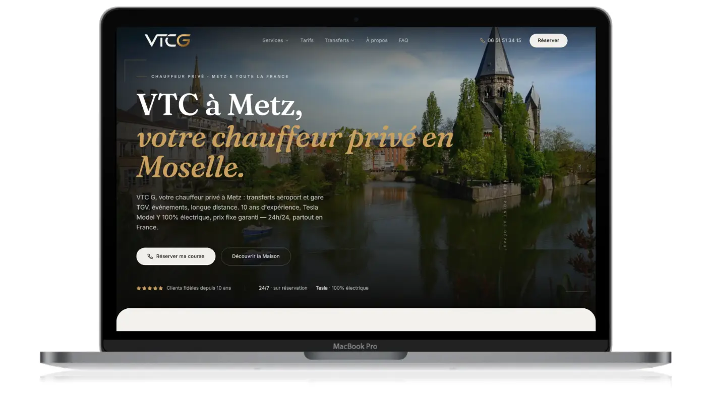 VTC G — Chauffeur privé Metz & Moselle