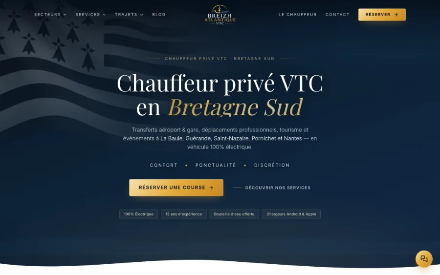 VTC Breizh Atlantique — Chauffeur privé Bretagne Sud, La Baule